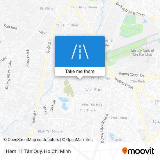 Hẻm 11 Tân Quý map