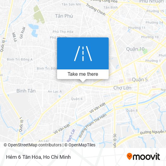 Hẻm 6 Tân Hóa map