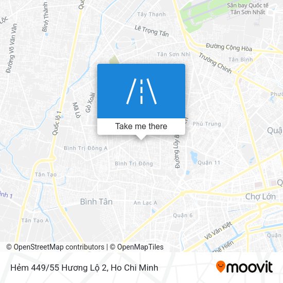 Hẻm 449/55 Hương Lộ 2 map