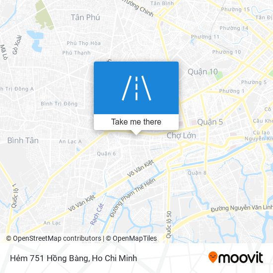 Hẻm 751 Hồng Bàng map