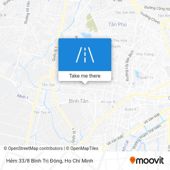 Hẻm 33/8 Bình Trị Đông map