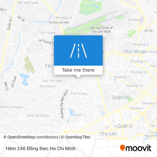 Hẻm 246 Đồng Đen map