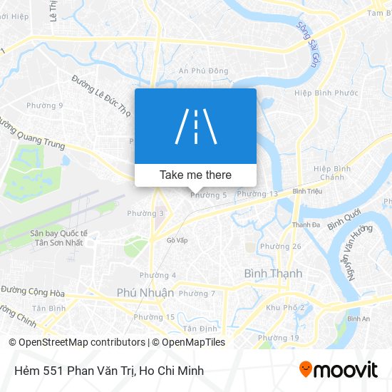 Hẻm 551 Phan Văn Trị map