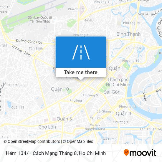 Hẻm 134/1 Cách Mạng Tháng 8 map