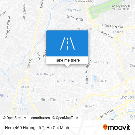 Hẻm 460 Hương Lộ 2 map