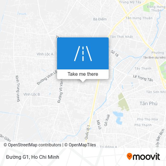 Đường G1 map