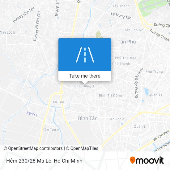 Hẻm 230/28 Mã Lò map
