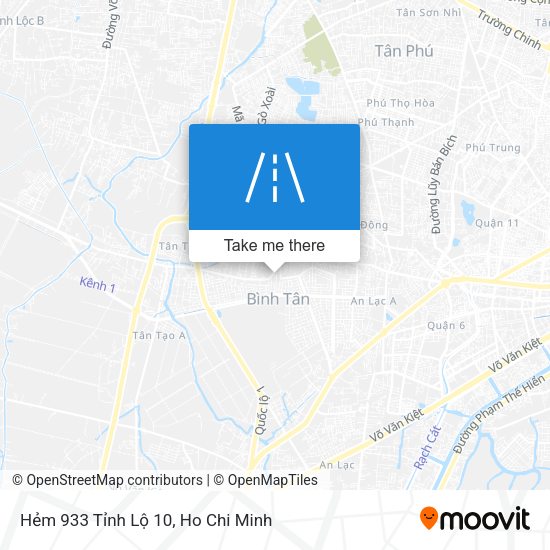 Hẻm 933 Tỉnh Lộ 10 map