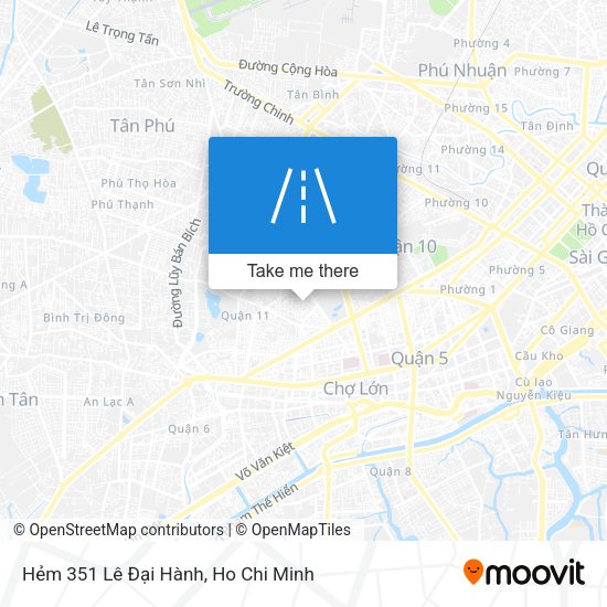 Hẻm 351 Lê Đại Hành map