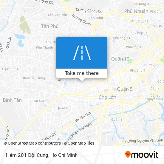 Hẻm 201 Đội Cung map