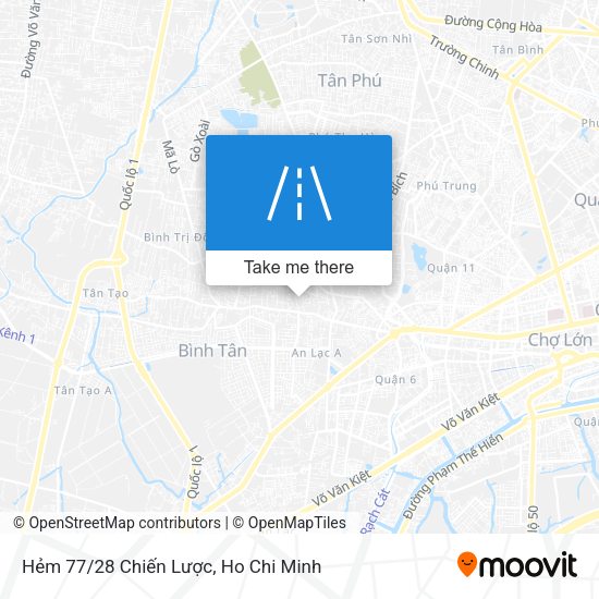 Hẻm 77/28 Chiến Lược map