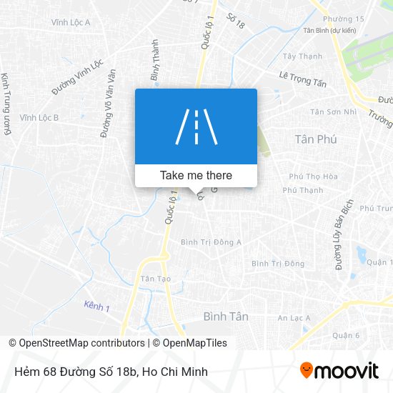 Hẻm 68 Đường Số 18b map