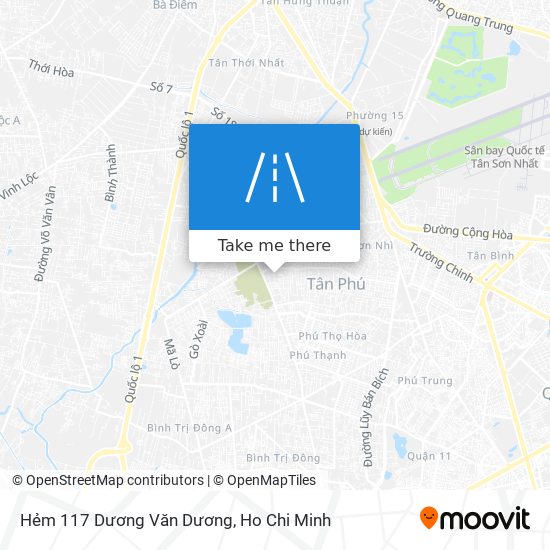 Hẻm 117 Dương Văn Dương map