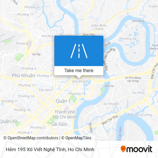 Hẻm 195 Xô Viết Nghệ Tĩnh map