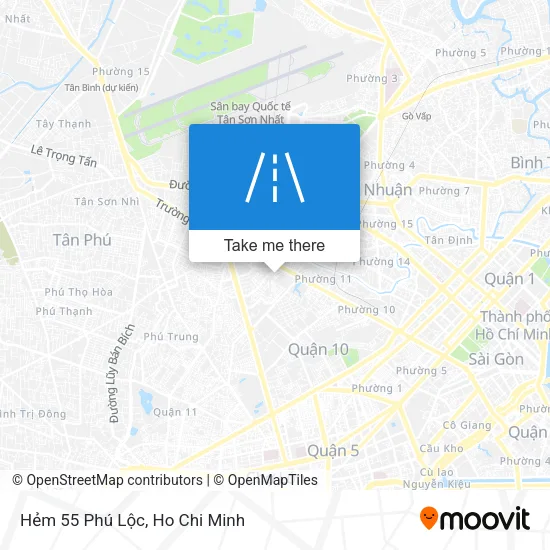Hẻm 55 Phú Lộc map