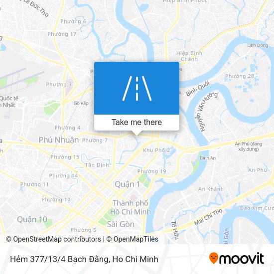 Hẻm 377/13/4 Bạch Đằng map