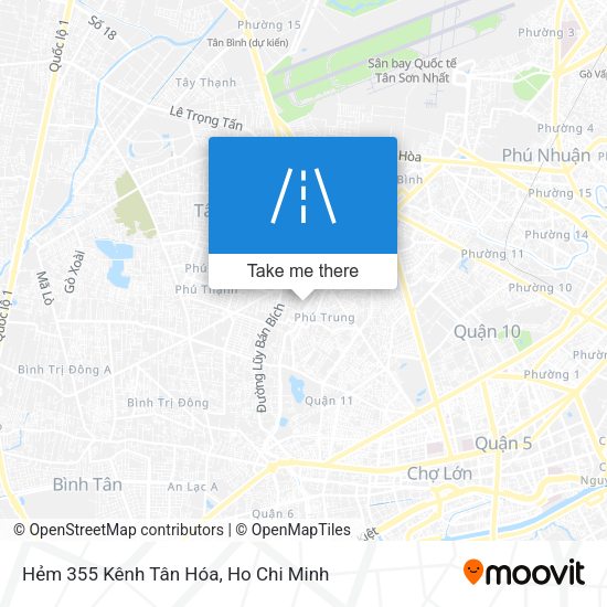 Hẻm 355 Kênh Tân Hóa map