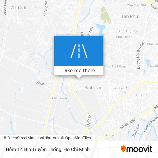 Hẻm 14 Bia Truyền Thống map