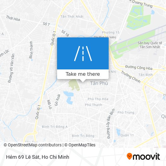 Hẻm 69 Lê Sát map