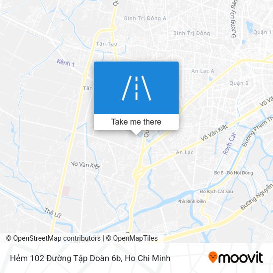 Hẻm 102 Đường Tập Doàn 6b map