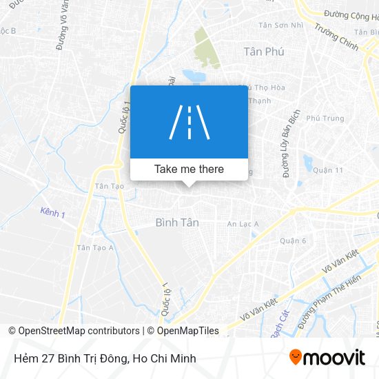Hẻm 27 Bình Trị Đông map