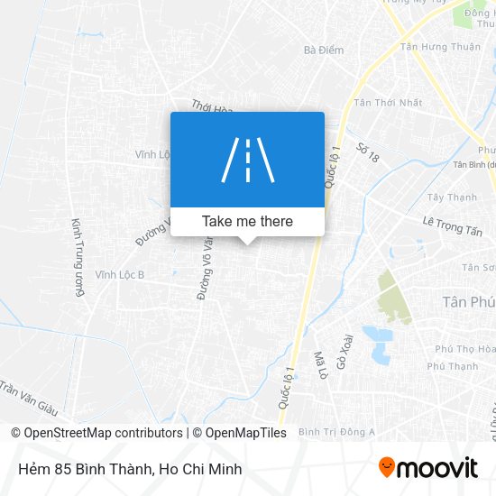 Hẻm 85 Bình Thành map