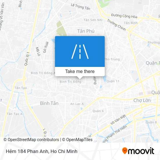 Hẻm 184 Phan Anh map