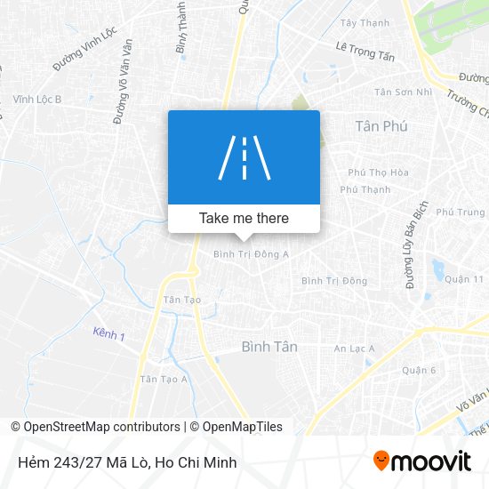 Hẻm 243/27 Mã Lò map