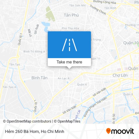 Hẻm 260 Bà Hom map