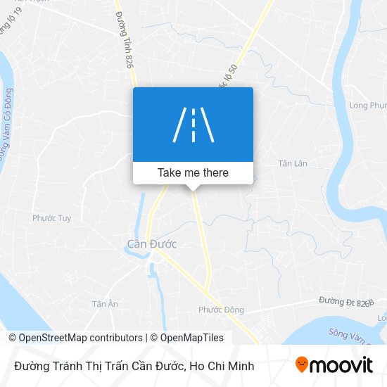 Đường Tránh Thị Trấn Cần Đước map