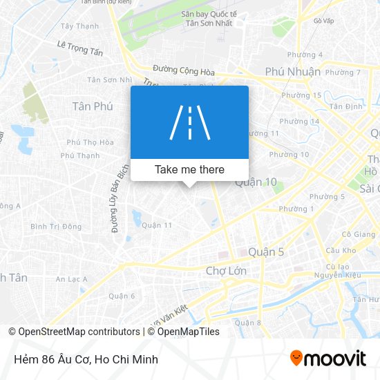 Hẻm 86 Âu Cơ map