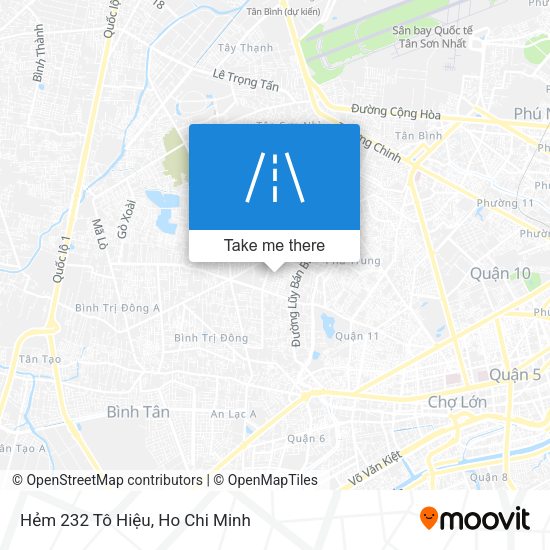 Hẻm 232 Tô Hiệu map