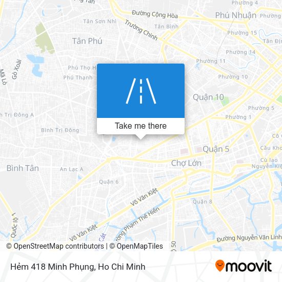 Hẻm 418 Minh Phụng map