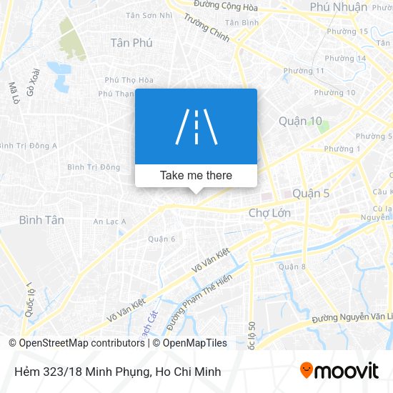 Hẻm 323/18 Minh Phụng map
