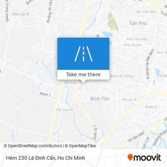 Hẻm 230 Lê Đình Cẩn map