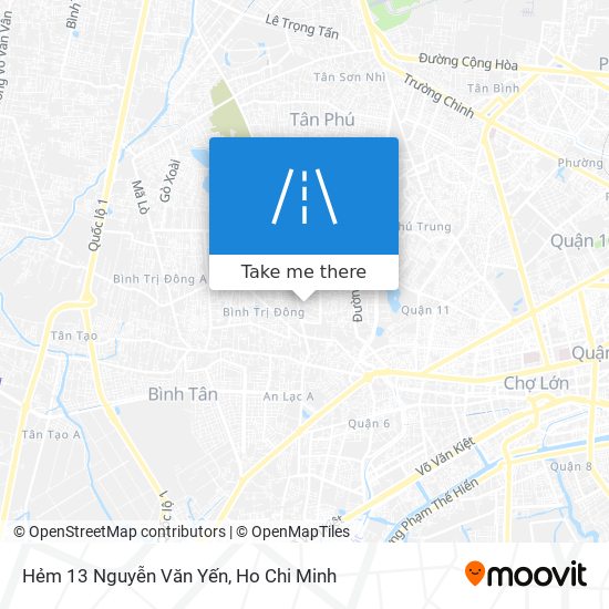 Hẻm 13 Nguyễn Văn Yến map