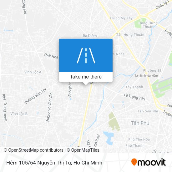 Hẻm 105/64 Nguyễn Thị Tú map