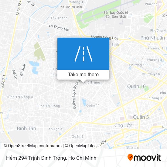 Hẻm 294 Trịnh Đình Trọng map