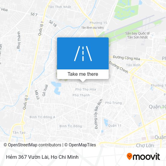 Hẻm 367 Vườn Lài map