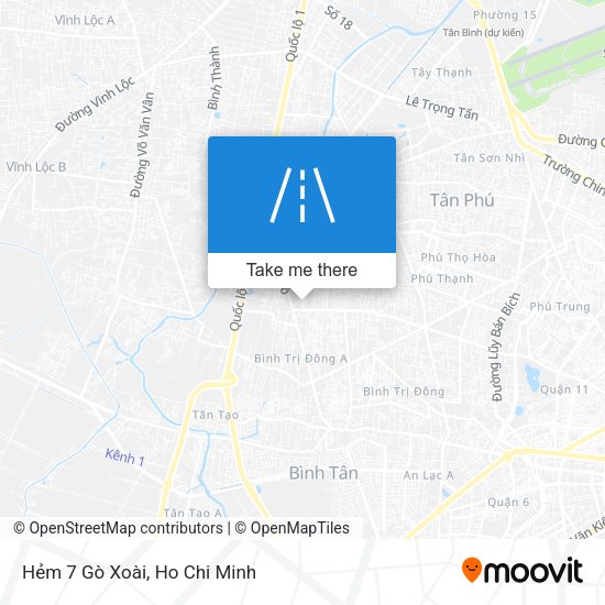 Hẻm 7 Gò Xoài map