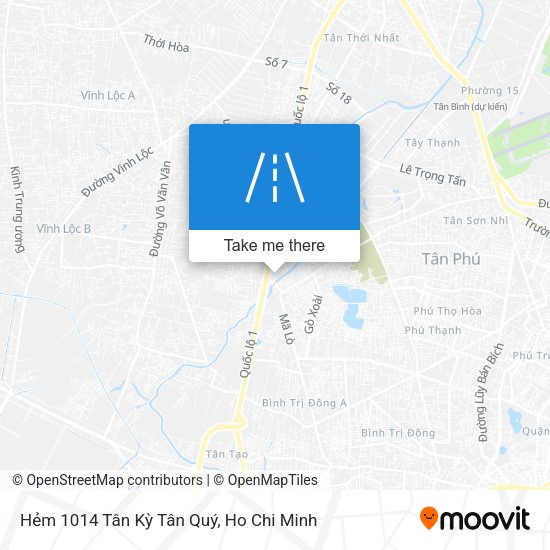 Hẻm 1014 Tân Kỳ Tân Quý map