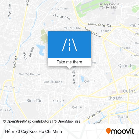 Hẻm 70 Cây Keo map
