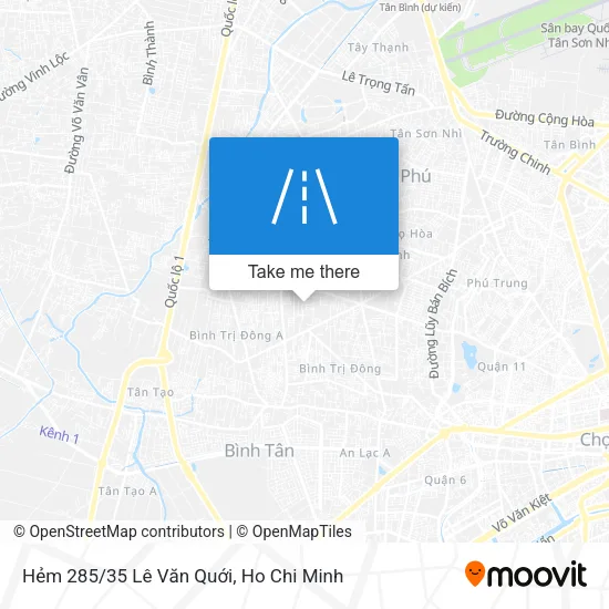Hẻm 285/35 Lê Văn Quới map