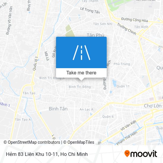 Hẻm 83 Liên Khu 10-11 map