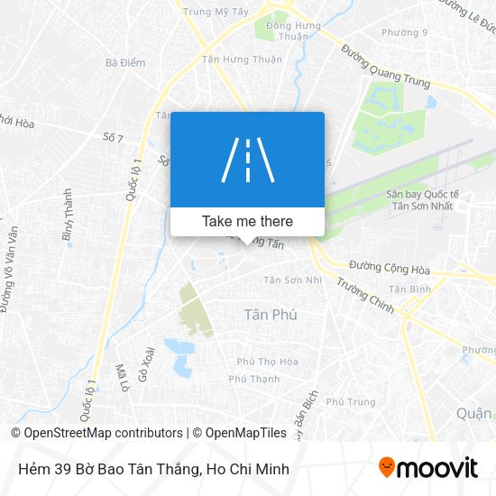 Hẻm 39 Bờ Bao Tân Thắng map