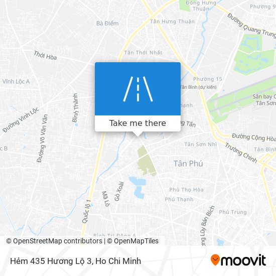 Hẻm 435 Hương Lộ 3 map