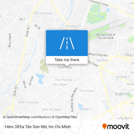 Hẻm 385a Tân Sơn Nhì map