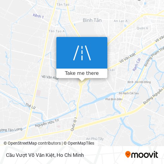 Cầu Vượt Võ Văn Kiệt map