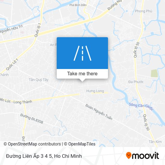 Đường Liên Ấp 3 4 5 map