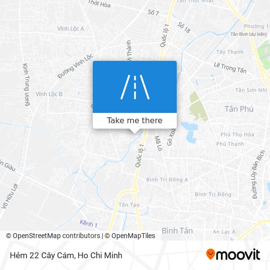 Hẻm 22 Cây Cám map